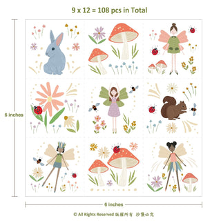 Woodland Fairy Temporary Tattoo (108pcs)  2