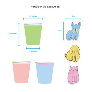 Pet Party Paper Cups (36pcs) 2