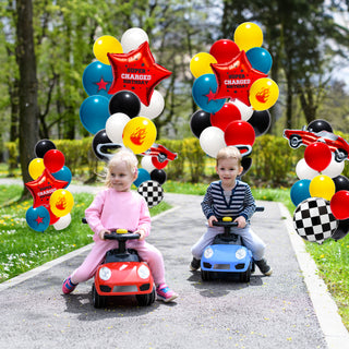 Racing Car Theme Balloon and Garland Backdrop Kit (48 pcs)