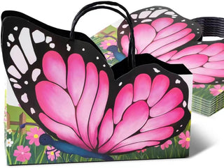 Pink Butterfly Party Favor Gift Bags (8 Pcs)