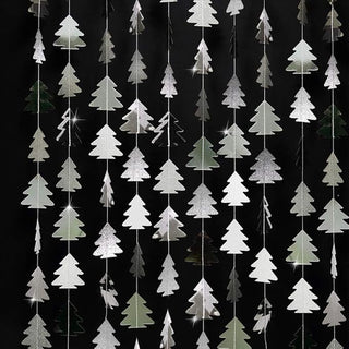 Silver Woodland Tree Garland (4 Pcs)
