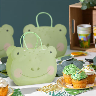 Frog Repttile Party Favor Paper Gift Bags (4pcs)