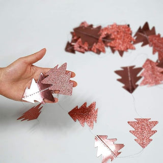Rose Gold Christmas Tree Garland  (4 Pcs)