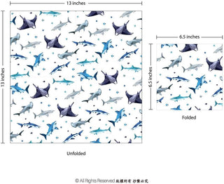 Under the Sea Shark Napkins Birthday Party Decorations (100 Pcs)