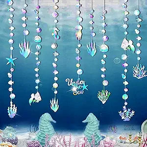 Iridescent Under The sea Party Garlands (4pcs)