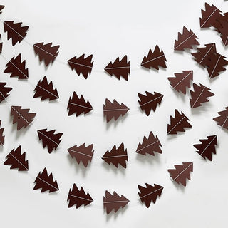 Sparkly Paper Christmas Tree Garland Kit (Brown)