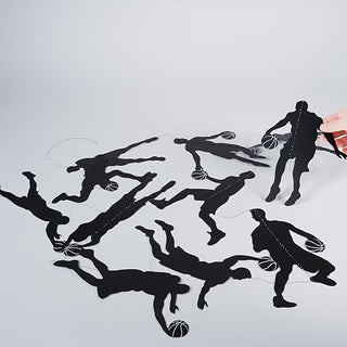 Basketball Player Silhouette Garland (4pcs)
