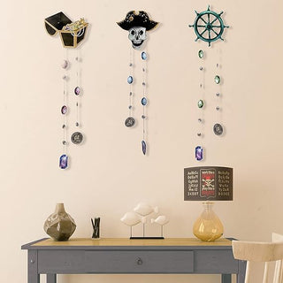 6 pcs Pirate Skulls Garlands for Halloween Party Decorations