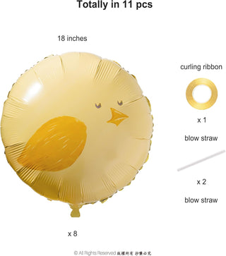 Chicken Balloons Farm for Kids Birthday Theme Party Decorations