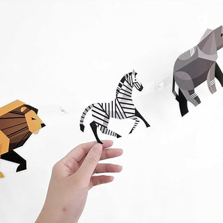 Safari Jungle Zoo Animal Party Decorations Banner (2 Pcs)