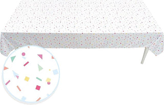 Colorful Confetti Tablecloths Rainbow Party Table (9x5ft)