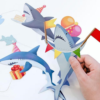 Shark Sea Creatures Party Decorations Garlands (2 Pcs)