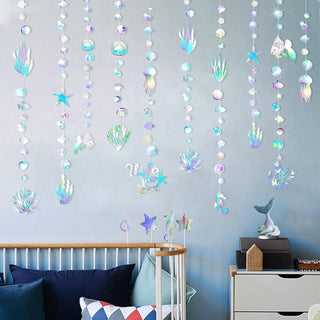 Iridescent Under The sea Party Garlands (4pcs)