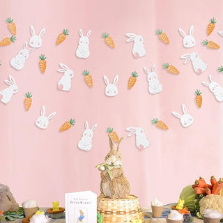 Bunny Carrot Easter Banner (Pack of 2)