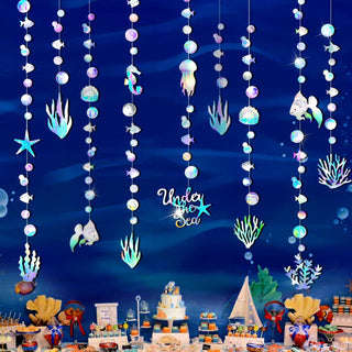 Iridescent Under The sea Party Garlands (4pcs)