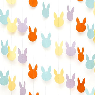 Pastel Cute Colourful Easter Party Decorations Bunny Garland  (4 Pcs)