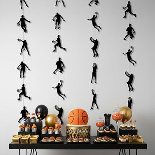 Basketball Player Silhouette Garland (4pcs)