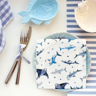 Under the Sea Shark Napkins Birthday Party Decorations (100 Pcs)