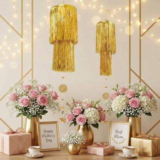 Chandeliers Garlands 2-Tier Set in Gold