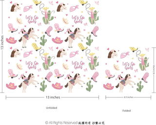 Cowgirl Paper Napkins (100 Pcs)