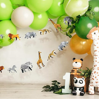 Safari Jungle Zoo Animal Party Decorations Banner (2 Pcs)