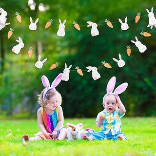 Bunny Carrot Easter Banner (Pack of 2)