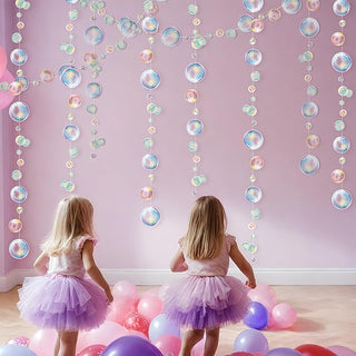 Colorful Flat Bubble Garlands (4pcs)