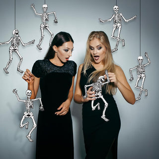 Monster Bash Spooky Dancing Skeleton Garland (7 Pcs - 15 Inch)