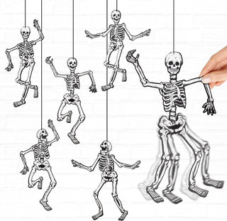 Monster Bash Spooky Dancing Skeleton Garland (7 Pcs - 15 Inch)