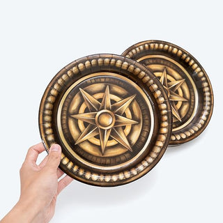 Halloween Pirate Gold Coins Paper Plate (24 Pcs)