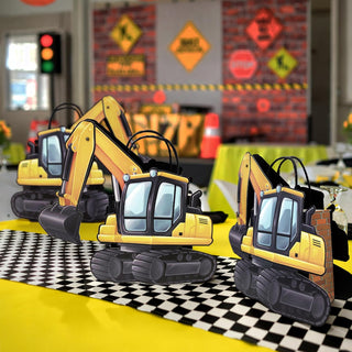 Construction Gift Bags Excavator Party - Movable Claw (8 Pcs)