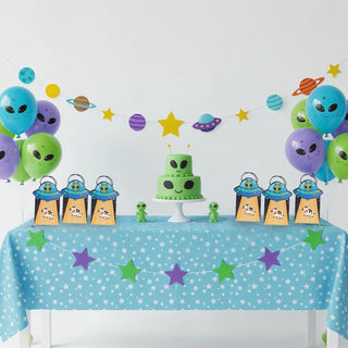 Alien Gift Bags Outer Space Party Decorations UFO (8 Pcs)