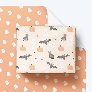 Cute Halloween Wrapping Paper (12 sheets)