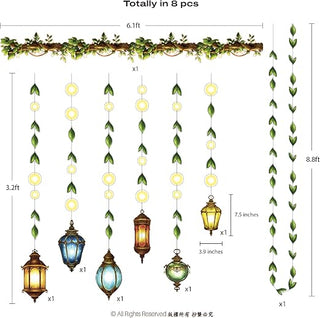 Enchanted Forest Garlands Magic Lanterns (8 Pcs)