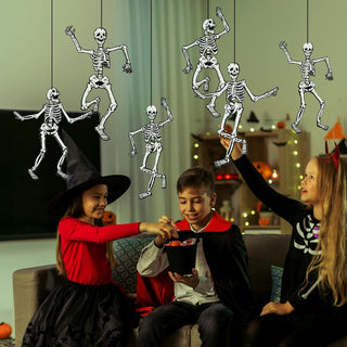 Monster Bash Spooky Dancing Skeleton Garland (7 Pcs - 15 Inch)