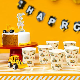 Construction Truck Cups Birthday Party Supplies (50 Pcs)