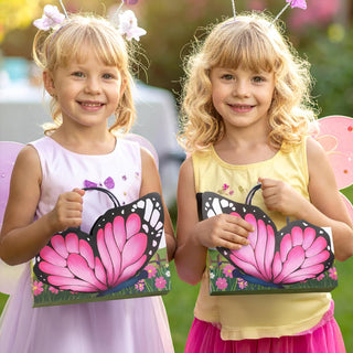 Pink Butterfly Party Favor Gift Bags (4 Pcs)