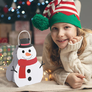 Snowman Gift Bag Christmas Favor Bags (4 Pcs)