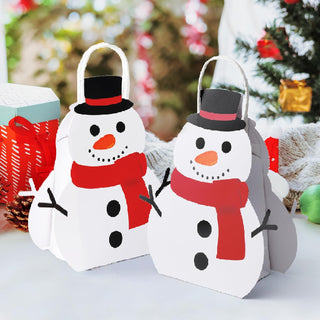Snowman Gift Bag Christmas Favor Bags (4 Pcs)