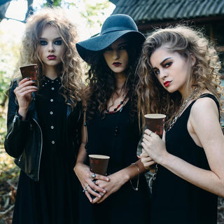 Rose Skeleton Halloween Cups with Eyeballs And Butterfly (50pcs)