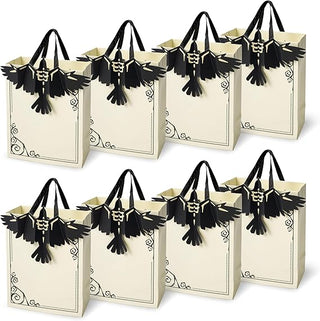 Gothic Crow Paper Gift Bags Halloween (8 Pcs)