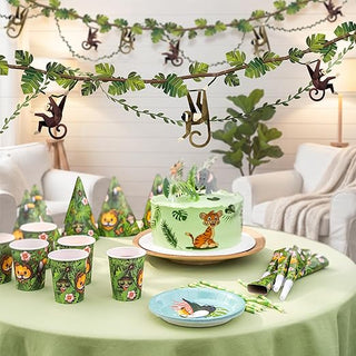 Jungle Monkey Party Decorations Safari Birthday (2 Pcs)