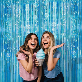 Under The Sea Party Decorations Bubble Garland Backdrop (6.6ft)