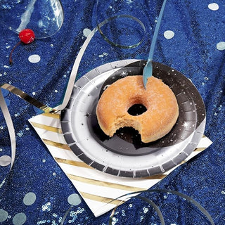 Silver Moon Starry Party Plates (48 Pcs)