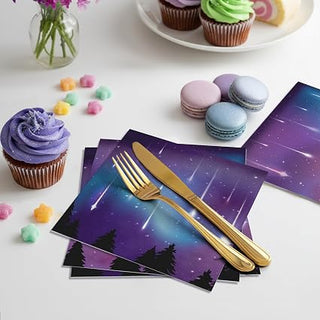 Galaxy Napkins Disposable for Space Themed Birthday (50 Pcs)