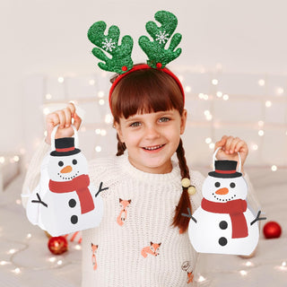 Snowman Gift Bag Christmas Favor Bags (4 Pcs)