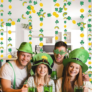 St Patrick’s Day Decorations Shamrock Garland Green Clover (4 Pcs)