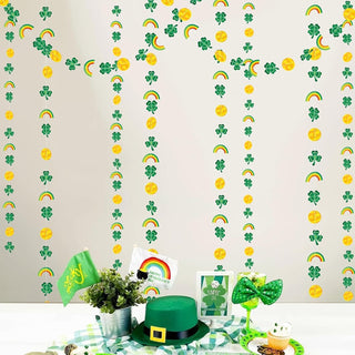 St Patrick’s Day Decorations Shamrock Garland Green Clover (4 Pcs)