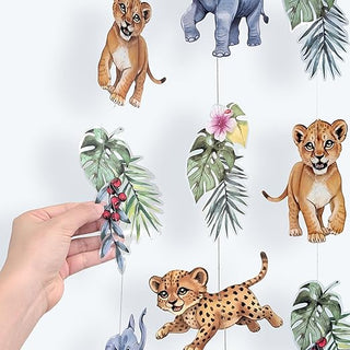 Jungle Theme Safari Animal Garland (6 Pcs)