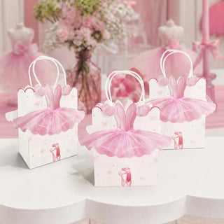 Ballerina Coquette Birthday Gift Bags (8 Pcs)